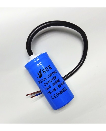 Rozběhový motorový kondenzátor 100uF, 320V, TC544