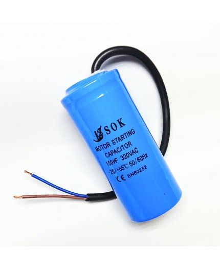 Rozběhový motorový kondenzátor 150uF, 320V, TC544