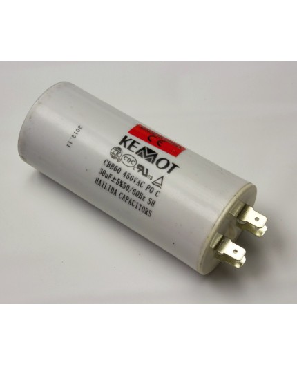 Rozběhový motorový kondenzátor 30uF - 450V